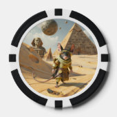 スチームパンク砂漠探検ねずみ ポーカーチップ (正面)