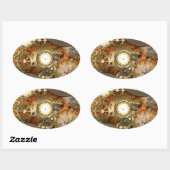 スチームパンク素晴らしデザイン 楕円形シール (シート)