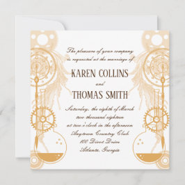 スチームパンク結婚式招待状 招待状