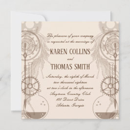 スチームパンク結婚式招待状 招待状