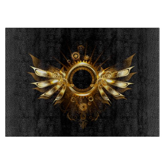 スチームパンク翼 カッティングボード (正面)