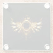 スチームパンク翼 ガラスコースター (裏面)