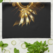 スチームパンク翼 キッチンタオル (折り畳み)