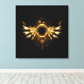 スチームパンク翼 キャンバスプリント (インサイチュ (ウッドフロア))