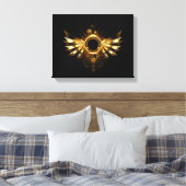 スチームパンク翼 キャンバスプリント (インサイチュ (寝室))