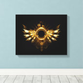 スチームパンク翼 キャンバスプリント (インサイチュ (ウッドフロア))