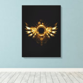 スチームパンク翼 キャンバスプリント (インサイチュ (ウッドフロア))