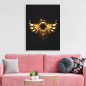 スチームパンク翼 キャンバスプリント (インサイチュ (リビング))