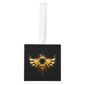 スチームパンク翼 キューブオーナメント (正面)