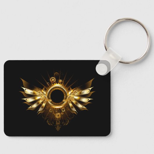 スチームパンク翼 キーホルダー (正面)
