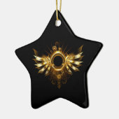 スチームパンク翼 セラミックオーナメント (左)