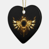 スチームパンク翼 セラミックオーナメント (左)