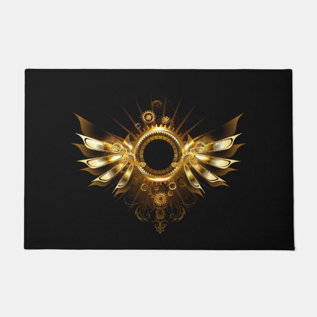 スチームパンク翼 ドアマット (正面)