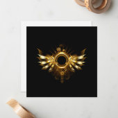 スチームパンク翼 ノートカード (正面/裏面インサイチュ)