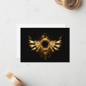 スチームパンク翼 ノートカード (正面/裏面インサイチュ)