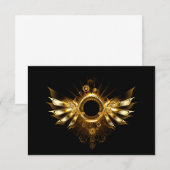 スチームパンク翼 ノートカード (正面/裏面)