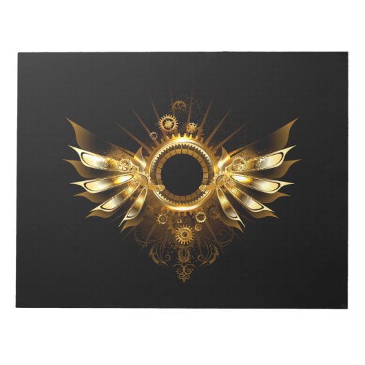 スチームパンク翼 ノートパッド (正面)