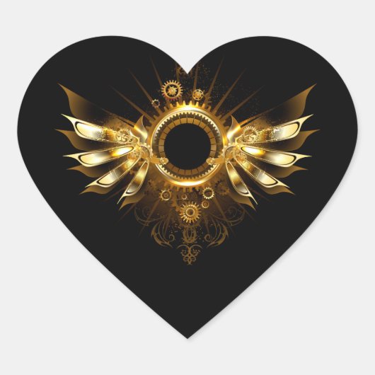 スチームパンク翼 ハートシール (正面)