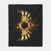 スチームパンク翼 フリースブランケット (正面)