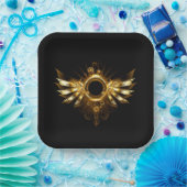 スチームパンク翼 ペーパープレート (パーティー)