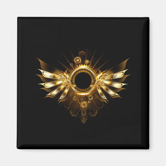 スチームパンク翼 マグネット (正面)