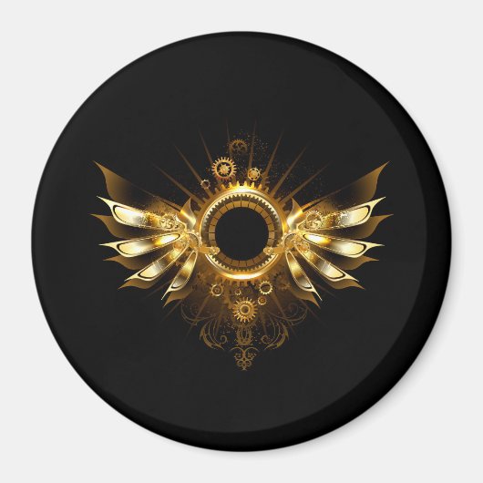 スチームパンク翼 マグネット (正面)