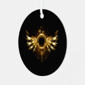 スチームパンク翼 メタルオーナメント (正面左)