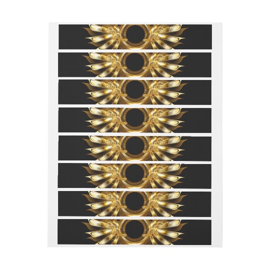 スチームパンク翼 ラップアラウンドラベル (シート)