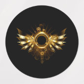 スチームパンク翼 ラベル (デザイン2)