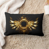 スチームパンク翼 ランバークッション (ブランケット)