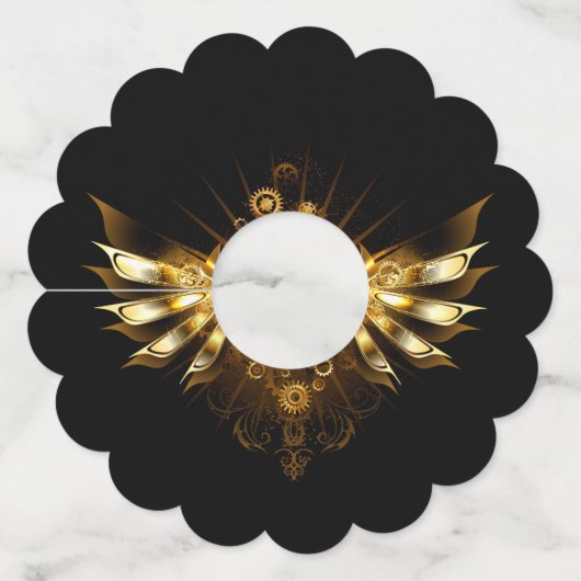 スチームパンク翼 ワイングラスタグ (正面)