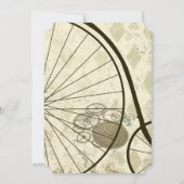 スチームパンク自ビクトリアン転車結婚式招待状 招待状 (裏面)