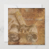 スチームパンク航海の双眼鏡スクラップブック ノートカード (裏面)