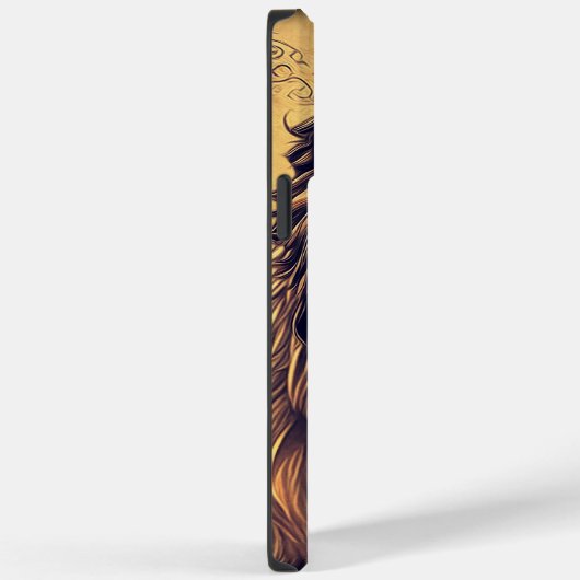 スチームパンク色グラデーショ素朴ン獅子 Case-Mate iPhoneケース (裏面 / 右)