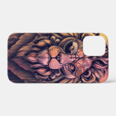 スチームパンク色グラデーショ素朴ン獅子 Case-Mate iPhoneケース (裏面 (横))