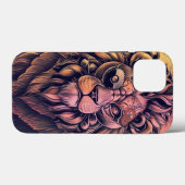 スチームパンク色グラデーショ素朴ン獅子 Case-Mate iPhoneケース (裏面 (横))