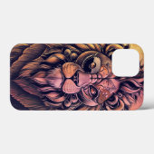スチームパンク色グラデーショ素朴ン獅子 Case-Mate iPhoneケース (裏面 (横))