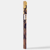 スチームパンク色グラデーショ素朴ン獅子 iPhoneケース (右側面)