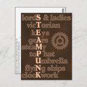 スチームパンク葉書 ポストカード (正面/裏面)