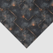 スチームパンク蒸気とパイプ暗いパターンBN6デコページ 薄葉紙 (詳細)