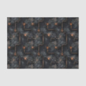 スチームパンク蒸気とパイプ暗いパターンBN6デコページ 薄葉紙 (正面)