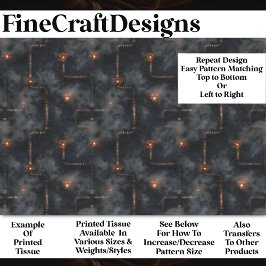 スチームパンク蒸気とパイプ暗いパターンBN6デコページ 薄葉紙