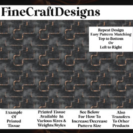 スチームパンク蒸気とパイプ暗いパターンBN7デコページ 薄葉紙