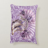 スチームパンク薄紫ファンとブーツランバーピロー アクセントクッション (裏面(縦))