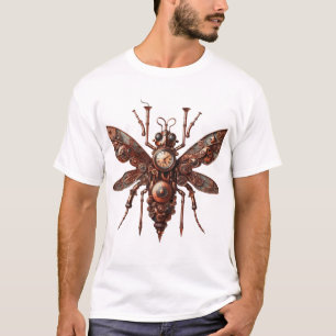 スチームパンク虫デザインTシャツ Tシャツ