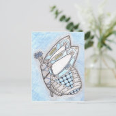 スチームパンク蝶はがき ポストカード (スタンド正面)