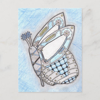 スチームパンク蝶はがき ポストカード