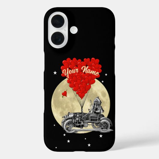 スチームパンク車と愛のハート Case-Mate iPhoneケース (裏面)