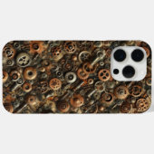 スチームパンク迷彩柄、工業デザイン、迷彩画 Case-Mate iPhoneケース (裏面 (横))