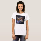 スチームパンク通信衛星 星空 Tシャツ (正面フル)